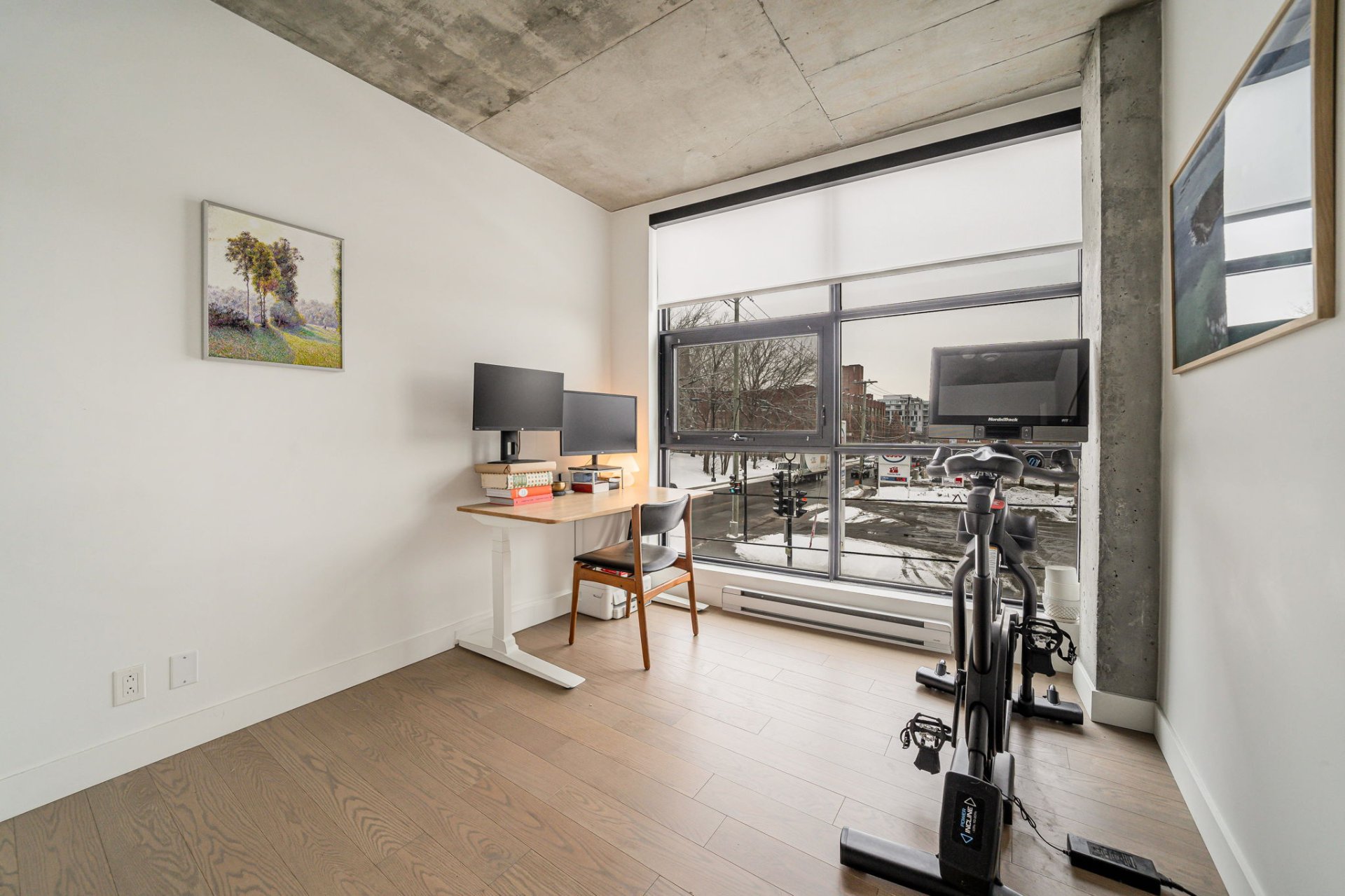 Balcony view from Montreal property at 2615 Rue Augustin-Cantin