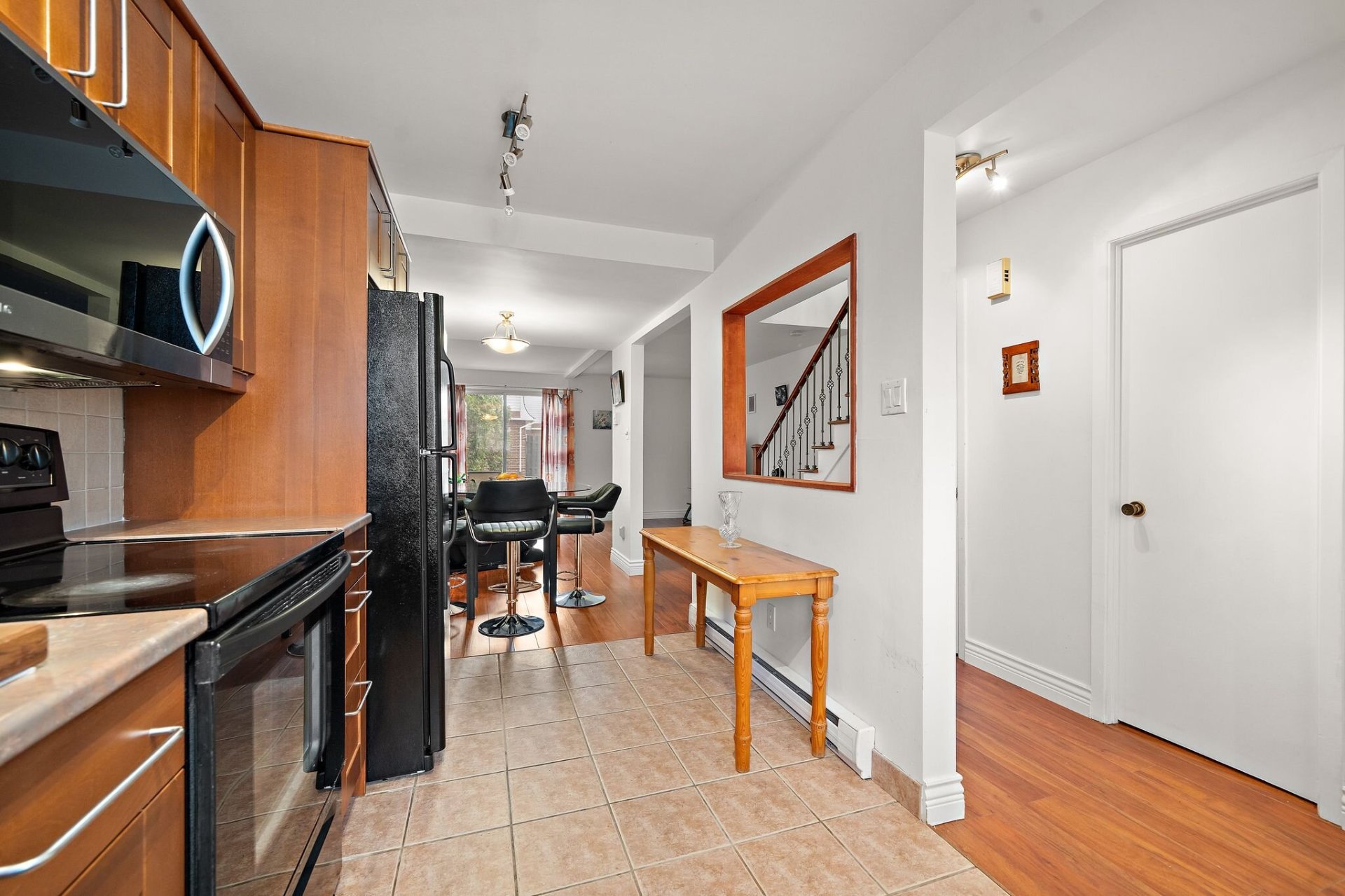 Open-concept design in Montreal home for sale on Rue Lake