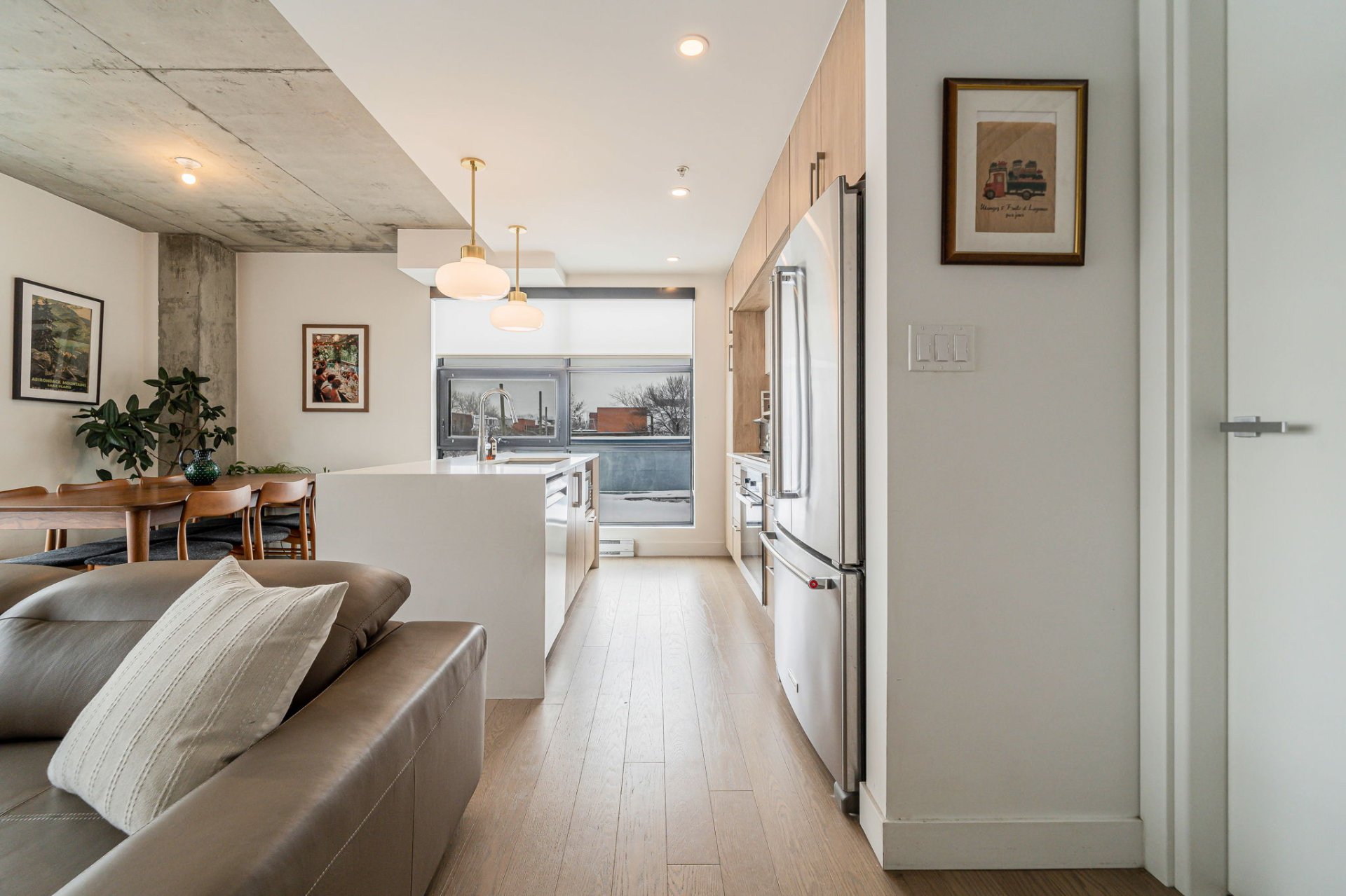 Modern kitchen in 2615 Rue Augustin-Cantin Montreal condo